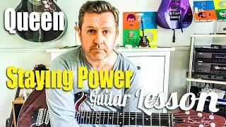 Queen - Staying Power - Guitar Lesson (Guitar Tab)