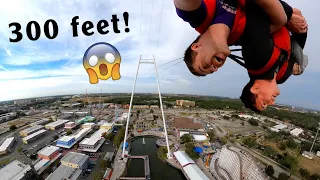 Take a Ride on the Worlds Tallest Skycoaster - Kissimmee, Florida Fun Spot America POV