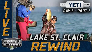 2020 Bassmaster LIVE at Lake St. Clair Day 2 Part 2 (FRIDAY)