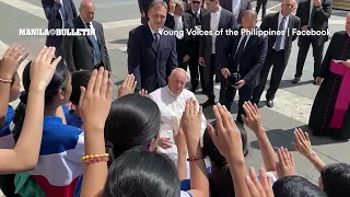 Young Voices of the Philippines serenades Pope Francis