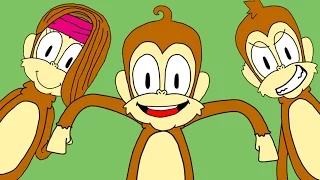 5 Five Little Monkeys Jumping On The Bed | Children Nursery Rhyme | Songs | Baby Puff Puff