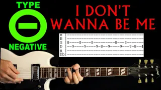 Type O Negative I Don't Wanna Be Me Guitar Lesson / Guitar Tab / Guitar Tabs / Chords / Guitar Cover