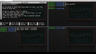 Linux FIFO (named pipes) the very basics
