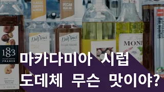 여섯가지 견과류 시럽 비교 분석 해드립니다 / 카페 사장님들 필수 시청!