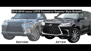 2016-2018 Lexus LX570 Convert to Superior Version Bodykit