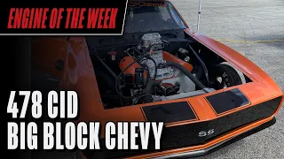 Nitrous-Powered 478 cid Big Block Chevy Engine