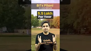 BITS Pilani in 1 Min | Inside BITS Pilani | Arvind Kalia Sir | @JEEVedantu  #shorts #bitspilani