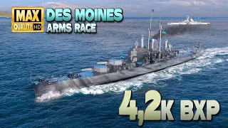 Cruiser Des Moines: 2,9sec reload for a 4k bxp game - World of Warships