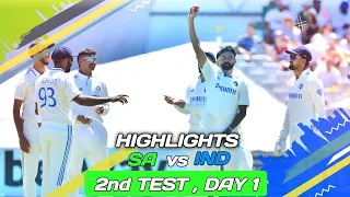 SA vs IND 2nd TEST , DAY 1 HIGHLIGHTS | A Flurry Of Wickets Highlights Day 1 of the Cape Town Test