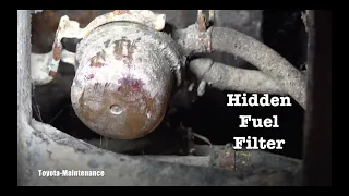 86 Toyota Truck fuel pump and fuel filter location