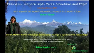 NatureSpeaks (Episode 1): Falling in Love with Nepal: Birds, Mountains and People