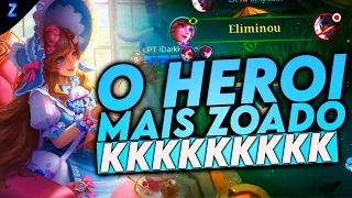 JOGUEI COM O HERÓI MAIS ZUADO DO MOBILE LEGENDS | Mobile Legends