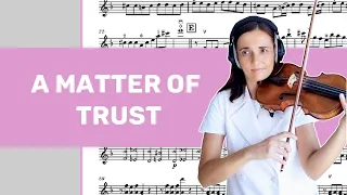 A Matter of Trust - G.Luke - easy version for violin and piano | music sheet