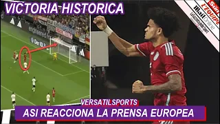 ASI REACCIONA PRENSA EUROPEA a VICTORIA de COLOMBIA Alemania vs Colombia