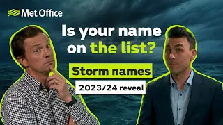 2023/24 Storm name reveal – 01/09/23 – Met Office UK