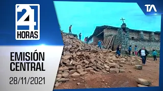 Noticias Ecuador: Noticiero 24 Horas 28/11/2021 (Emisión Dominical - Central)