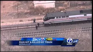 Man hit, killed by train