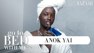 Top Model Anok Yai's Nighttime Skincare Routine | Go To Bed With Me | Harper's BAZAAR