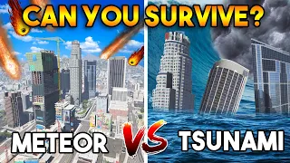 GTA 5 ONLINE : METEOR SHOWER VS TSUNAMI (CAN YOU SURVIVE?)