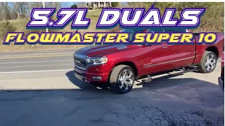 2020 Dodge Ram 5.7L DUAL EXHAUST w/ FLOWMASTER SUPER 10!!