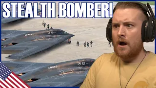 Royal Marine Reacts To US Pilots Rush for Their Massive Stealth Bombers and Takeoff at Full Throttle