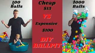 DIY Ball Pit, Cheap vs Expensive.