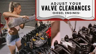 I teach you how to adjust valves using my own diesel engines!