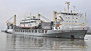 Seeschiff PAULA & AG EMS Neubau NORDLICHT II V2LK IMO 9197466 brandnew ferry Emden