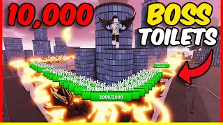 i SUMMONED 10,000 Boss Toilets in Skibi Defense! (Toilet Tower Defense Deleted) #roblox