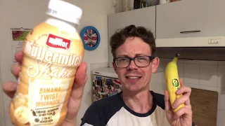 Müllermilch Shake Banana Twist im Test: Schmeckt es lecker nach Banane?