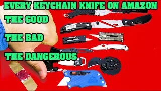 The best EDC keychain knife under $15  Comparing everyone on Amazon The Good,,The Bad, The Dangerous