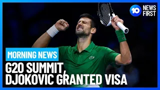 Morning News | Russian Missiles Hit Poland, G20 Summit, Novak Djokovic Granted Visa | 10 News First