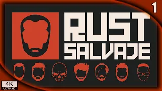 RUST SALVAJE #1 | 8 LOCOS EN WIPE VANILLA | RUST Gameplay Español