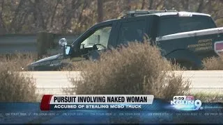 Naked woman in custody after stealing MCSO vehicle, leading pursuit