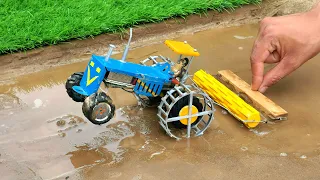 diy tractor mini diesel engine water pump science project || @KeepVilla