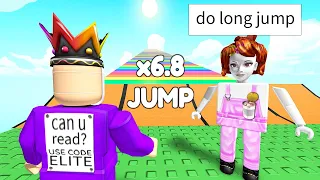 Roblox BUT Every Second You Get +1 LONGER JUMP