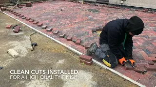 Herringbone Brindle Red Driveway