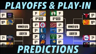 2024 NBA Playoff Predictions I NBA Playoffs Matchups and NBA Play-In Tournament