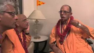 2015 H.H.Bhakti Charu Swami visits H.H. Jayapataka Swami in Kolkata, India.