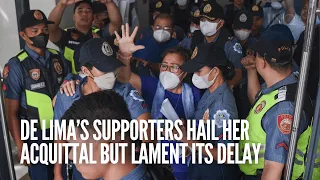 De Lima’s supporters hail her acquittal but lament its delay