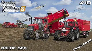 Harvesting potatoes w/ Grimmer equipment | Animals on Baltic Sea | Farming Simulator 19 | Episode 10