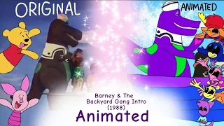 Barney & The Backyard Gang Intro (1988 Version + Animated) (REUPLOAD)