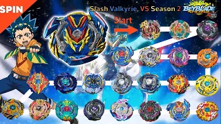 【Slash Valkyrie VS ALL Beyblade Burst GT  marathon】 ベイブレードバースト GT 베이블레이드 버스트 진검