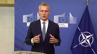 NATO Secretary General w/the President of the European Commission Ursula von der Leyen, 15 DEC 2020