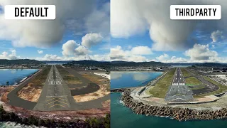 Microsoft Flight Simulator 2020 Default vs Third Party scenery