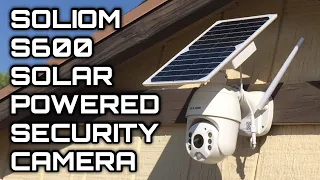👍👍Best SOLAR POWERED Wireless PTZ 1080p Motion Detection Spotlight Outdoor Security Cam Soliom S600