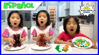 DIY Cómo Hacer un Osito Gigante de Goma y Gelatina con la familia Kaji