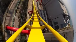 Hair Raiser Roller Coaster POV Ocean Park Hong Kong BM Floorless On Ride