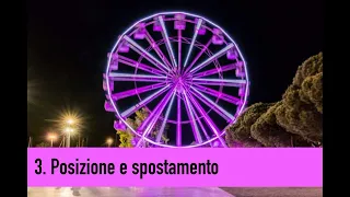 3. Vettore posizione e vettore spostamento