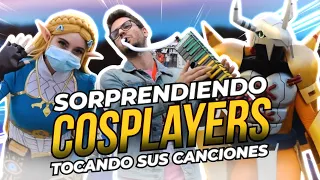 Sorprendiendo COSPLAYERS tocando sus canciones (Manga Barcelona 2021)